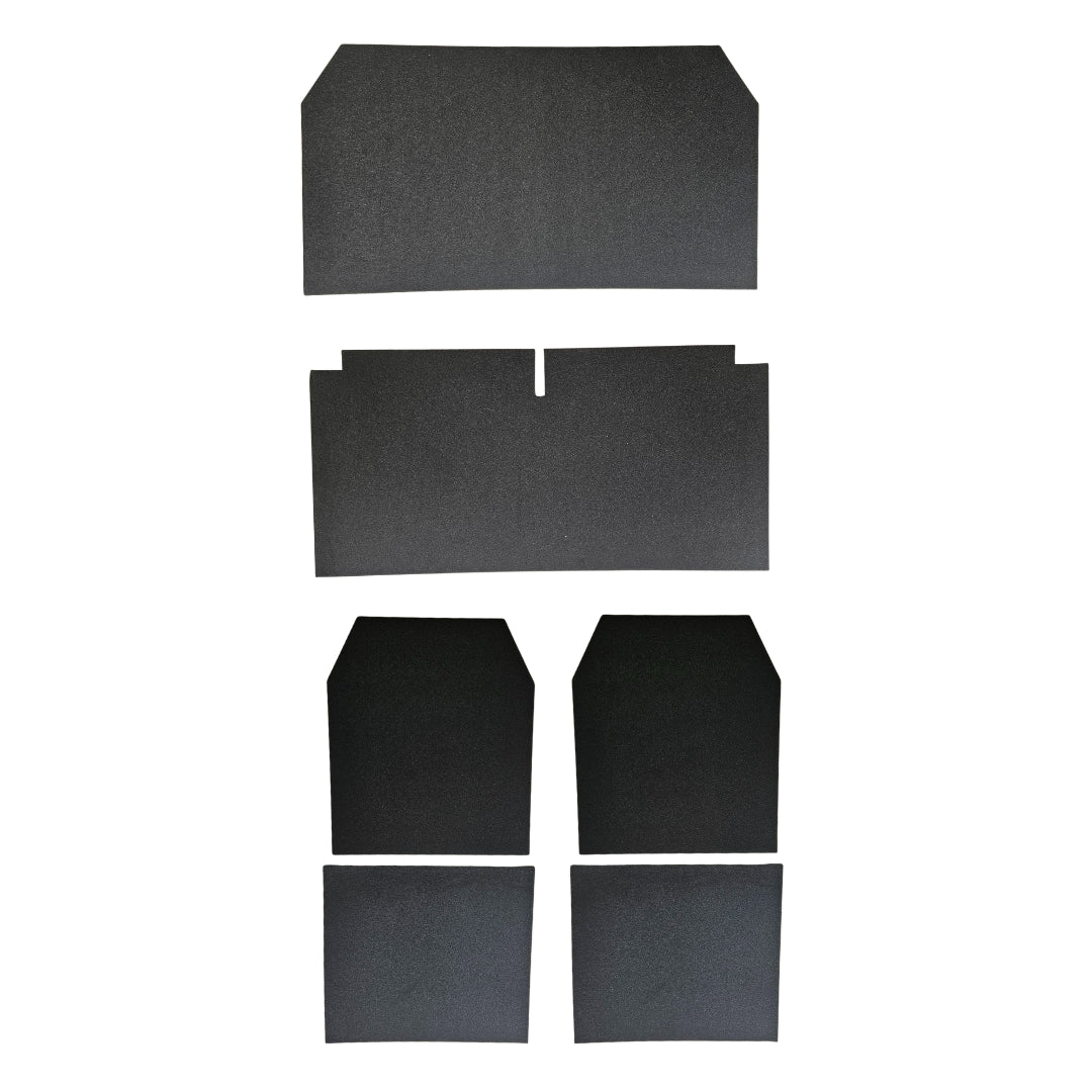 Set gommapiuma sagomata per sedili anteriori con schienale ad angolo tondo e panca posteriore – Citroën 2CV e Dyane