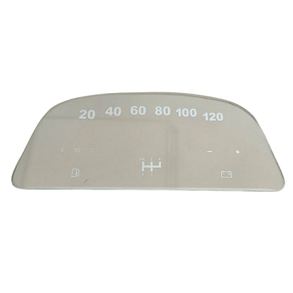 Vetrino contachilometri Citroën 2CV 4 e Charleston replica originale, modello Veglia, con scala chilometrica e indicatore carica batteria.

