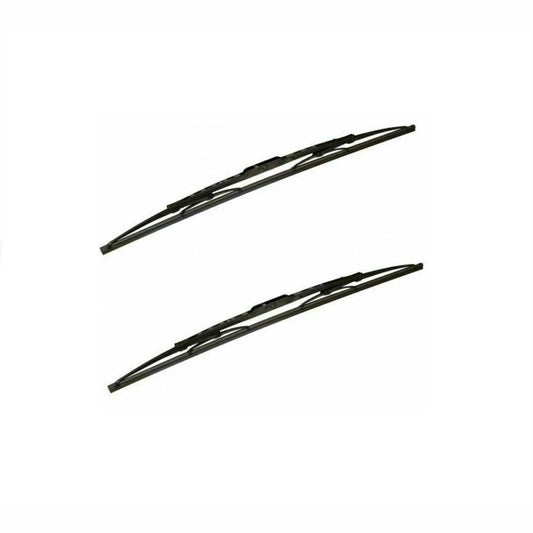 Coppia di spazzole tergicristallo da 28 cm con racchetta in plastica nera per Citroën Dyane e Mehari.