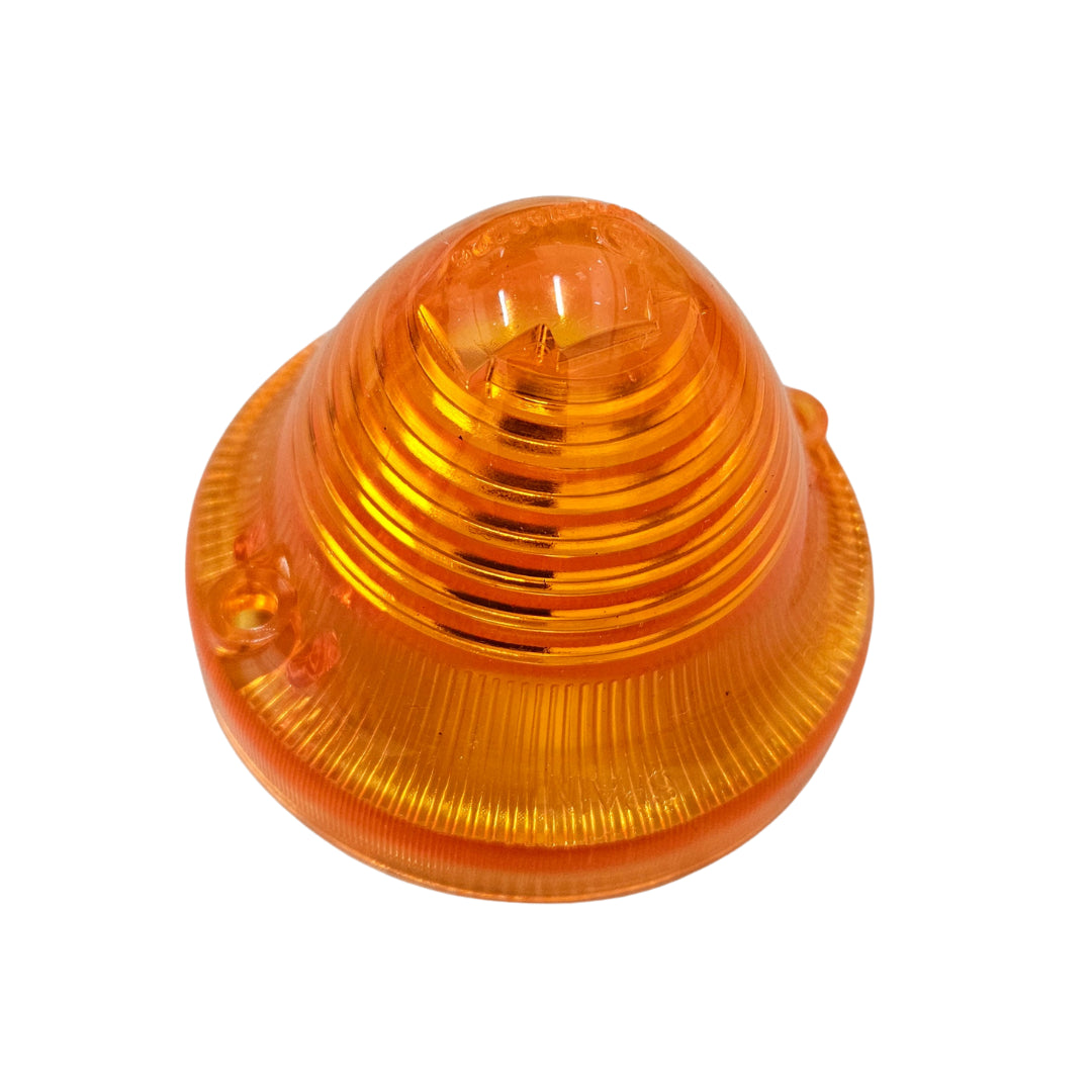 Cover freccia arancione modello Seima per Citroën 2CV, lente gialla spirale lucida 