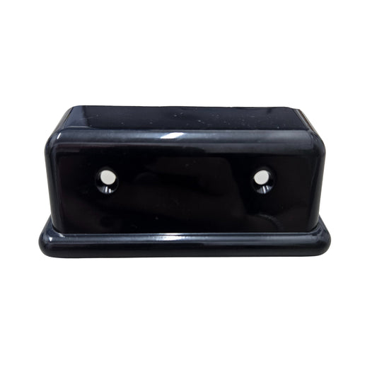 Cover in plastica nera lucida per riscontro serratura Citroen 2CV ricambio replica originale