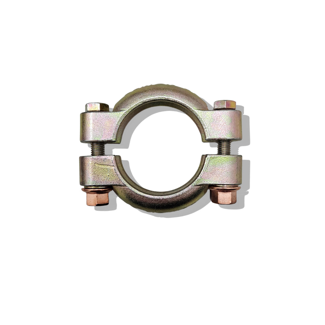 Fascetta cravatta scarico 49mm alta qualità per collegamento collettore e silenziatore primario in acciaio zincato