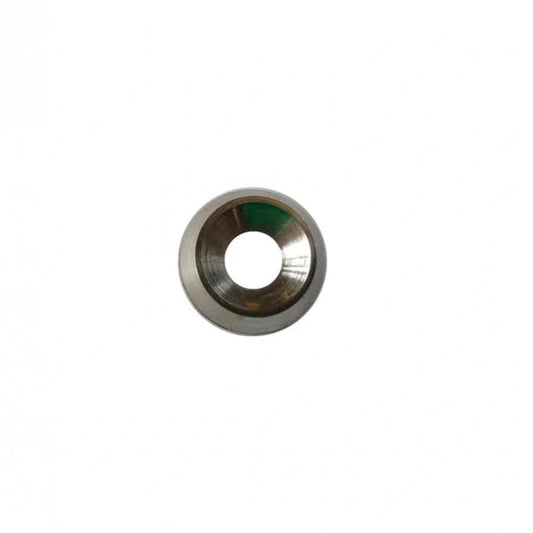 rondella conica M5 in acciaio inossidabile posizionata al centro su sfondo bianco, destinata all'uso nel cruscotto e contachilometri per Citroën 2CV e nei pannelli porta per Dyane.